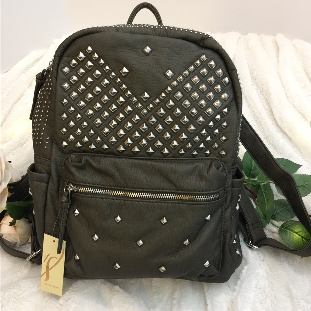 **HOST PICK** Collection 18 Studded Olive Backpack